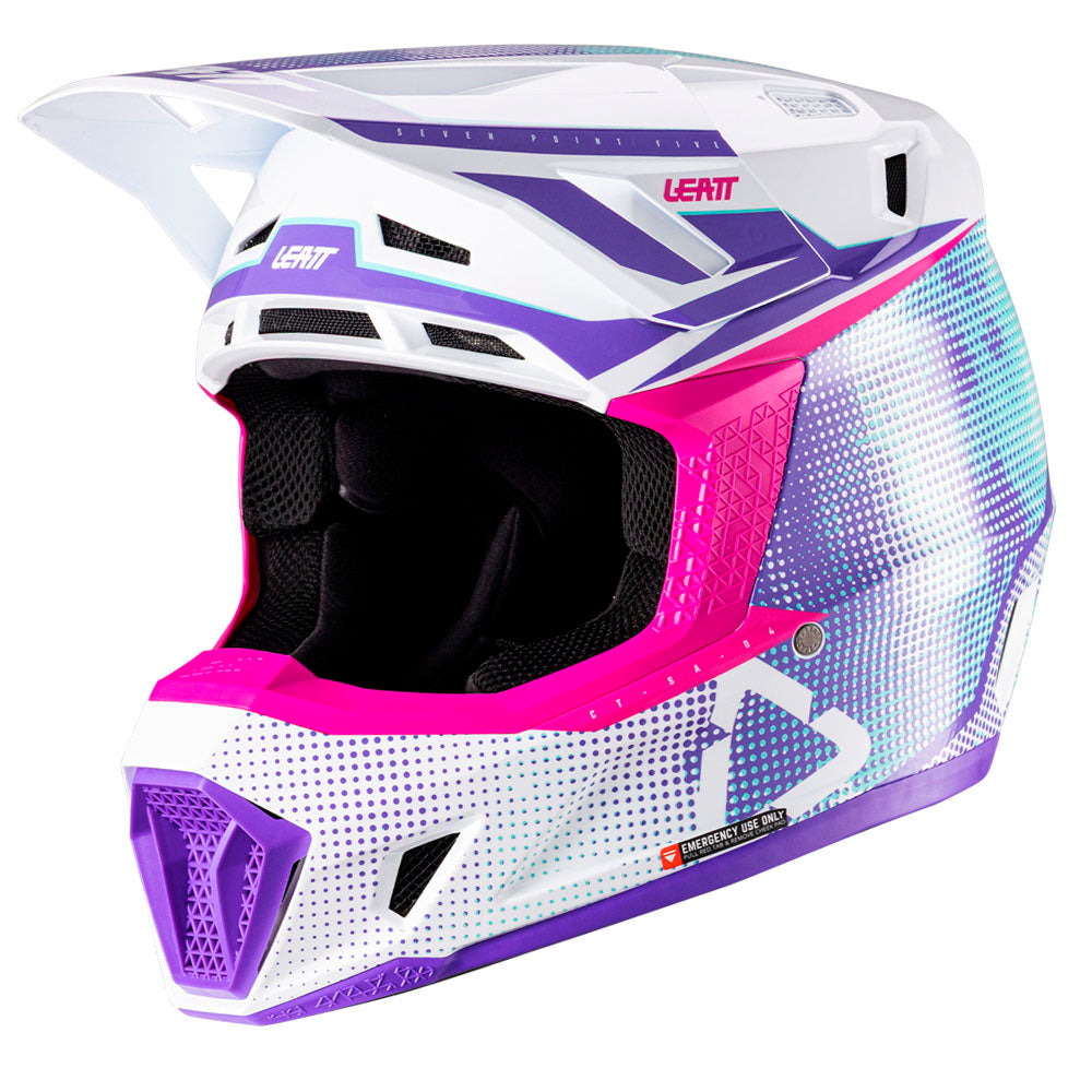 Leatt Moto 7.5 V26 MX Helmet Purple