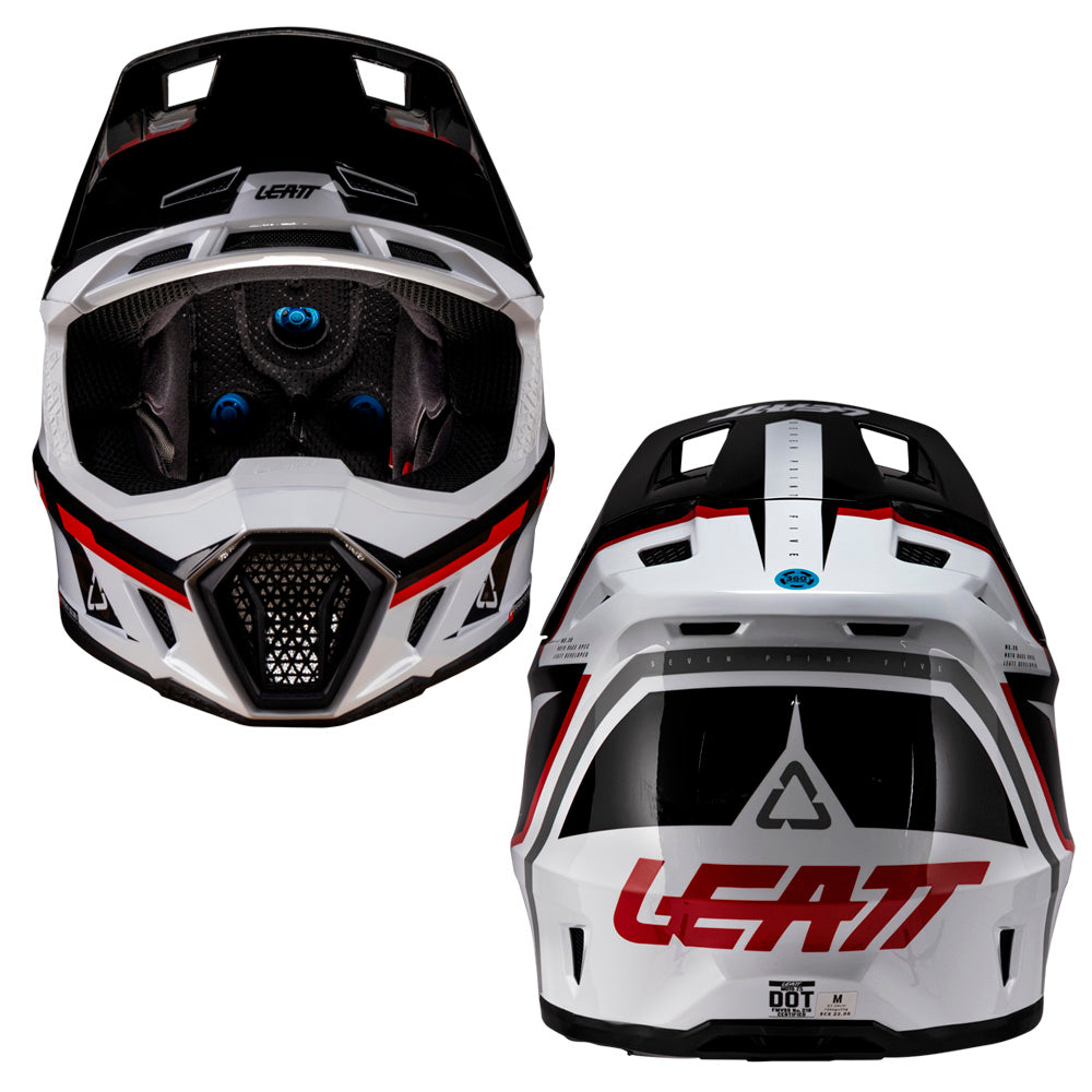 Leatt Moto 7.5 V26 MX Helmet White/Red