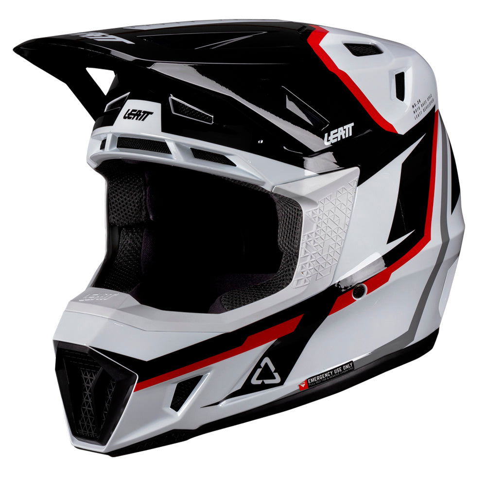 Leatt Moto 7.5 V26 MX Helmet White/Red