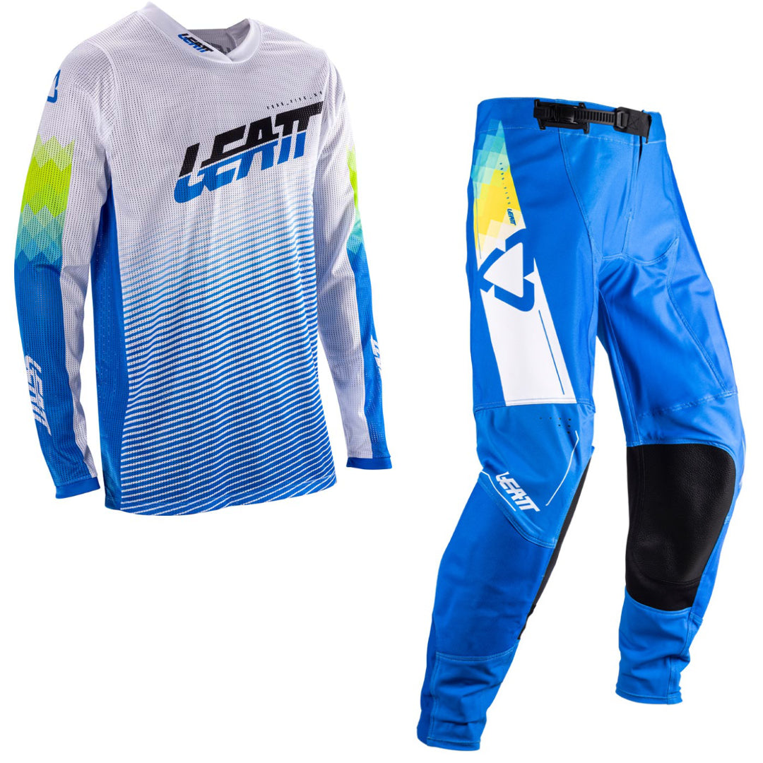 Leatt Moto 4.5 X-Flow MX Kit Combo 2026 Pixel Blue