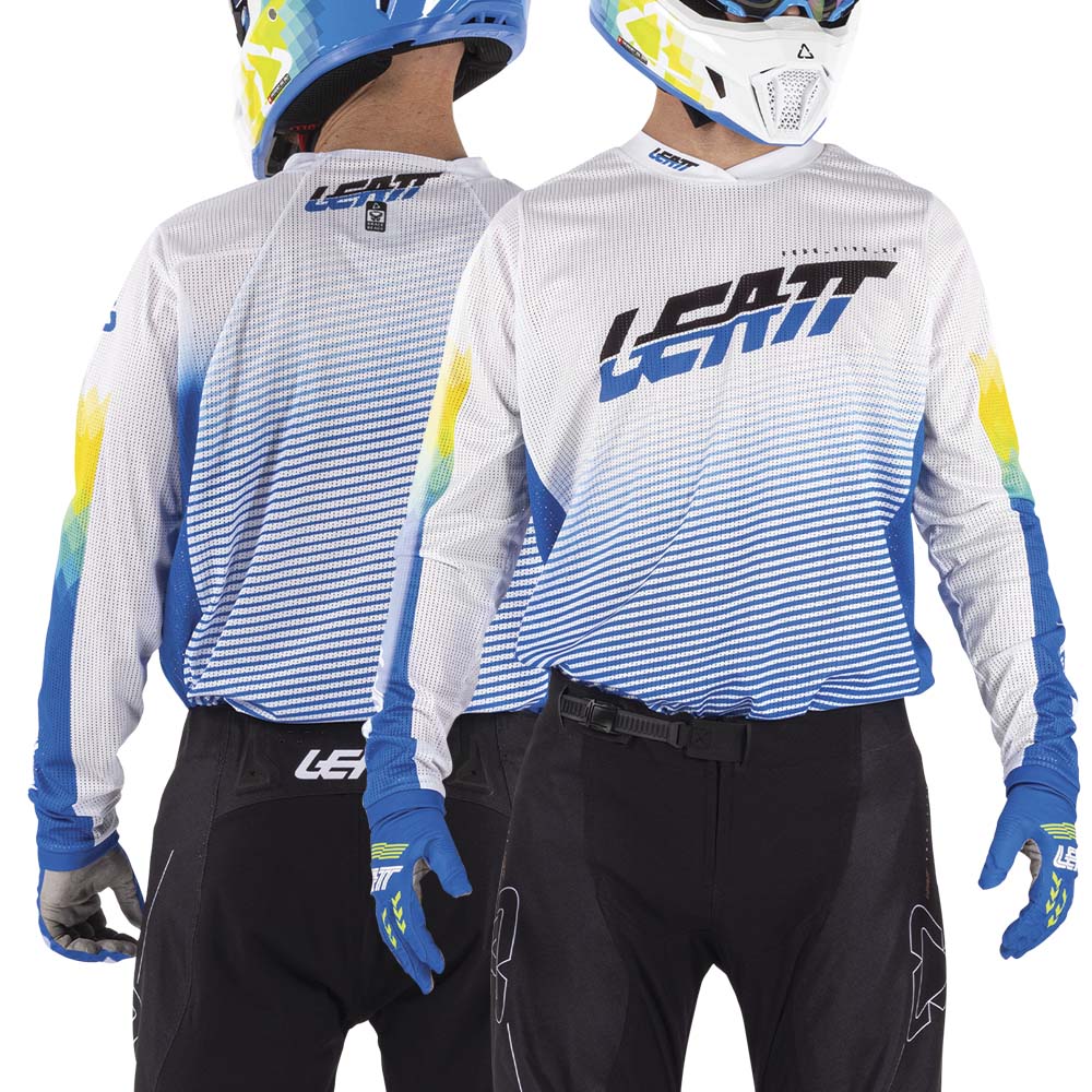Leatt Moto 4.5 X-Flow MX Jersey 2026 Pixel Blue