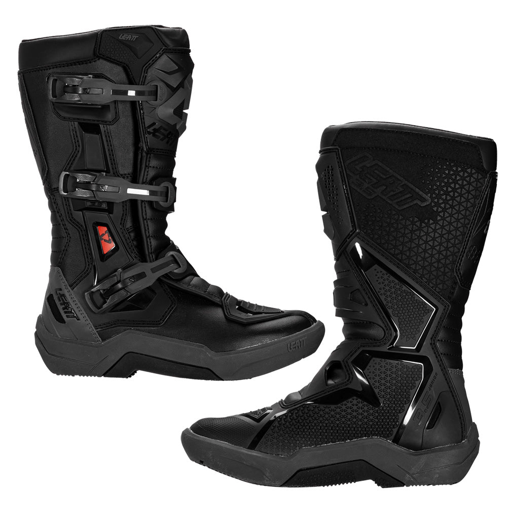 Leatt JUNIOR 3.5 MX Boots Stealth Black/Grey