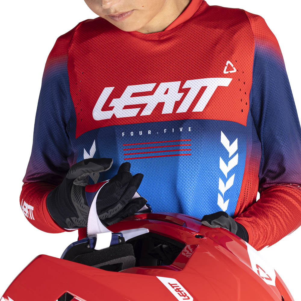 Leatt YOUTH Moto 4.5 MX Kit Combo 2026 Royal Blue/Red
