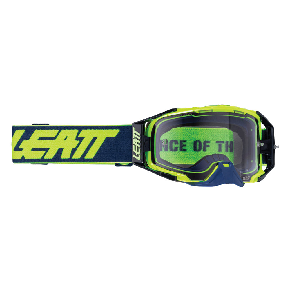 Leatt Velocity 6.5 Goggle Cryztal Lime - Purple Lens