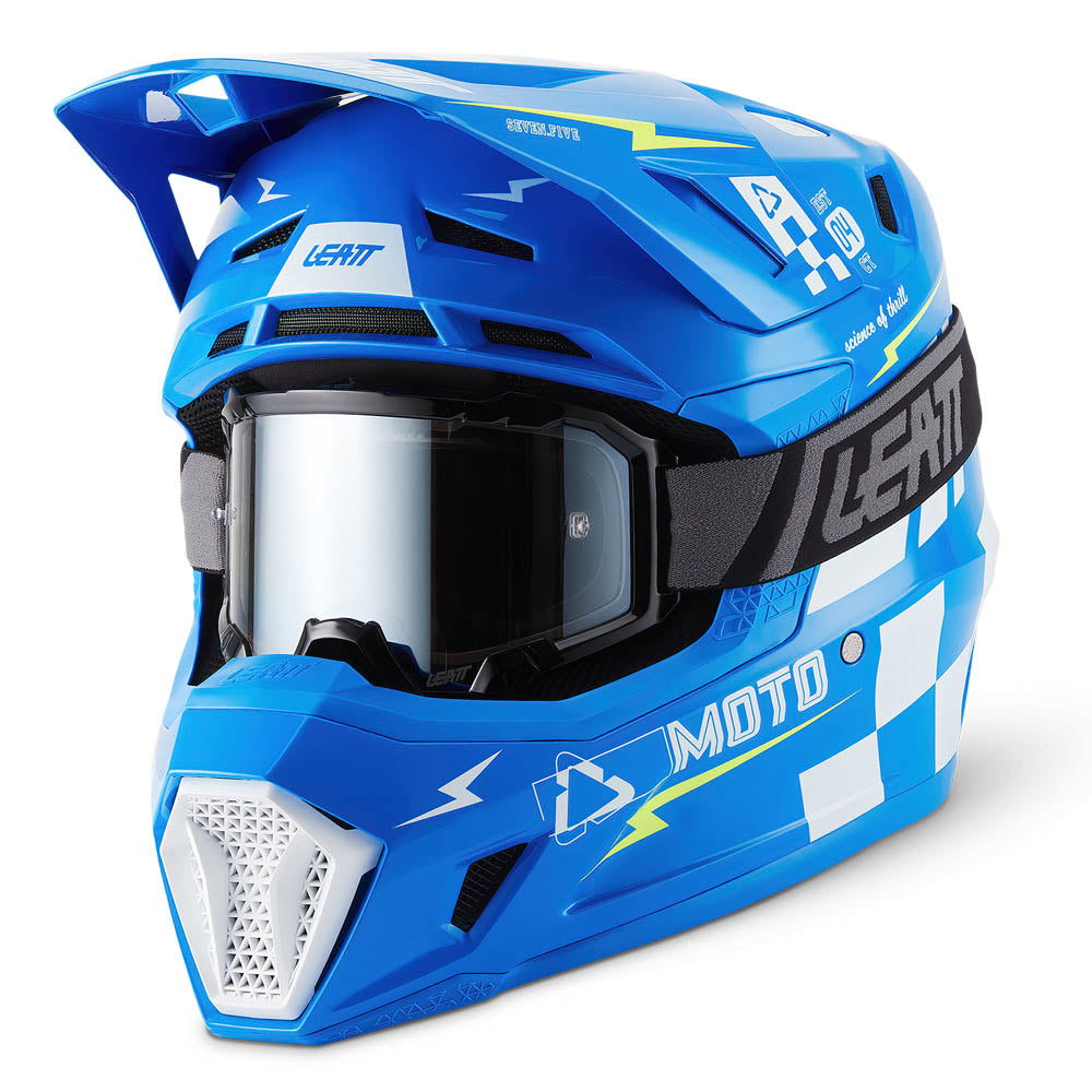 Leatt Moto 7.5 V27 MX Helmet Blue