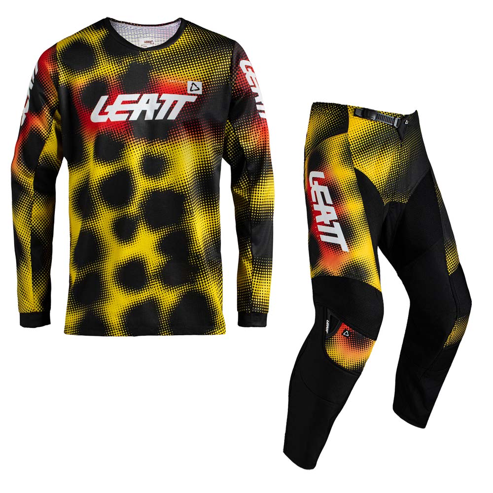 Leatt Moto 3.5 MX Kit Combo 2027 Leopard Yellow