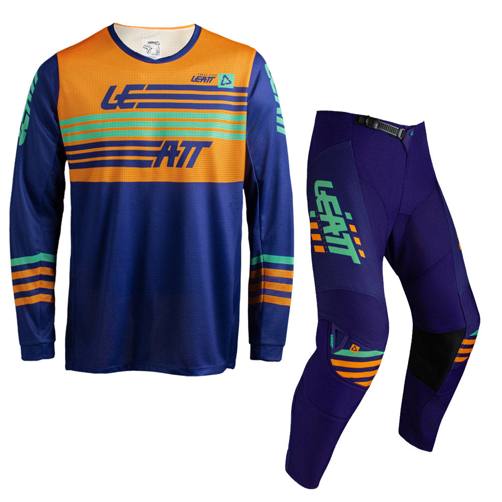 Leatt MINI Moto 3.5 MX Kit Combo 2027 Stripes Orange