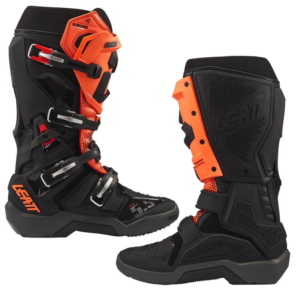 Leatt Moto 5.5 Flexlock Evo Enduro Boot 2027 Black/Orange