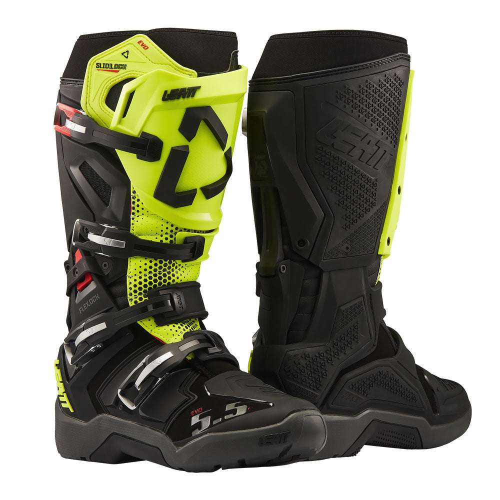 Leatt Moto 5.5 Flexlock Evo Enduro Boot 2027 Black/Neon Yellow