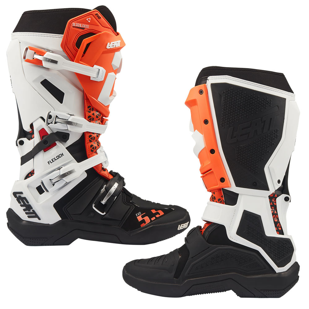 Leatt Moto 5.5 Flexlock Evo MX Boot 2027 White/Orange