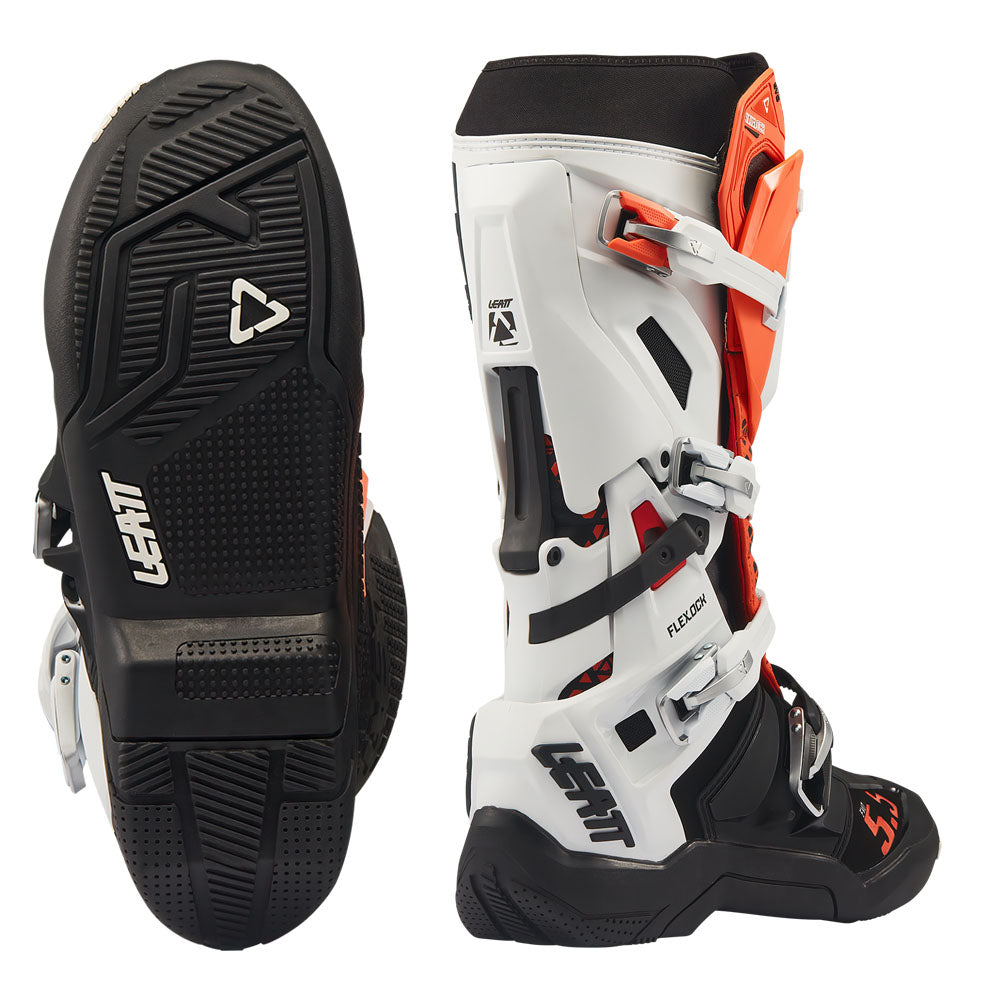 Leatt Moto 5.5 Flexlock Evo MX Boot 2027 White/Orange