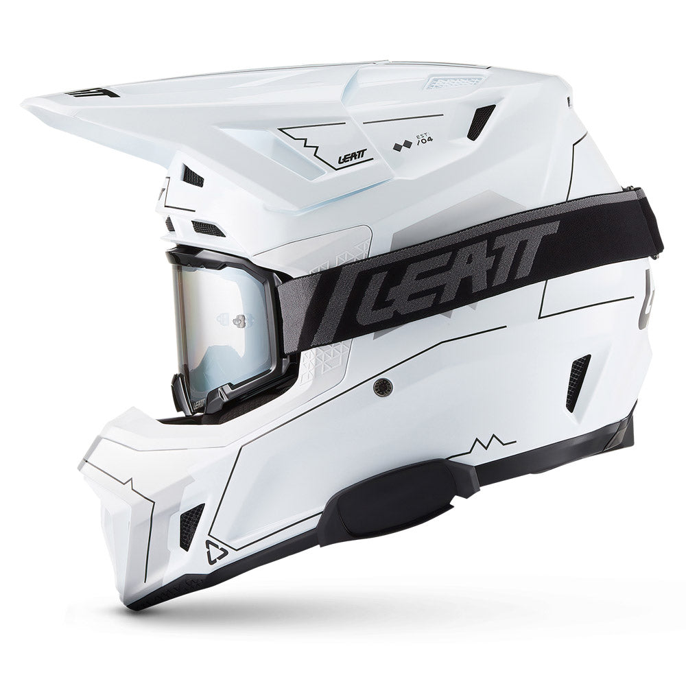 Leatt Moto 7.5 V27 Cardo Helmet Magic White