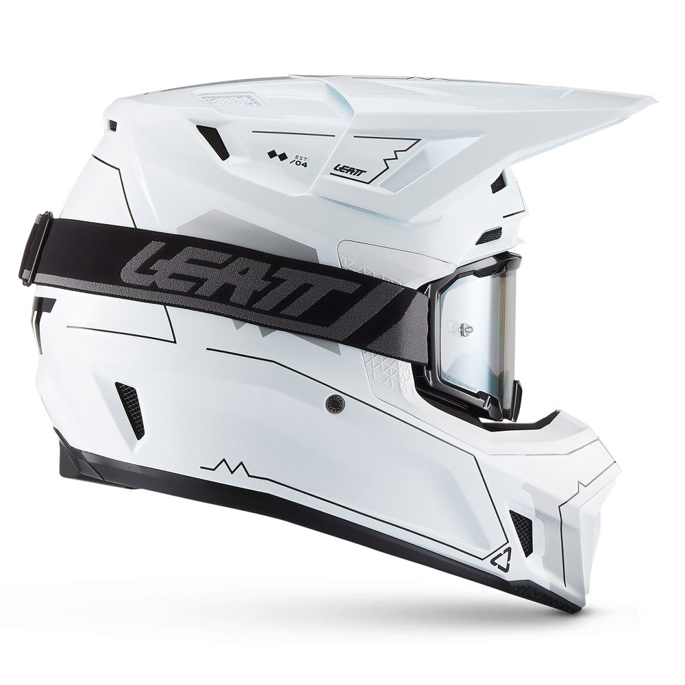 Leatt Moto 7.5 V27 Cardo Helmet Magic White