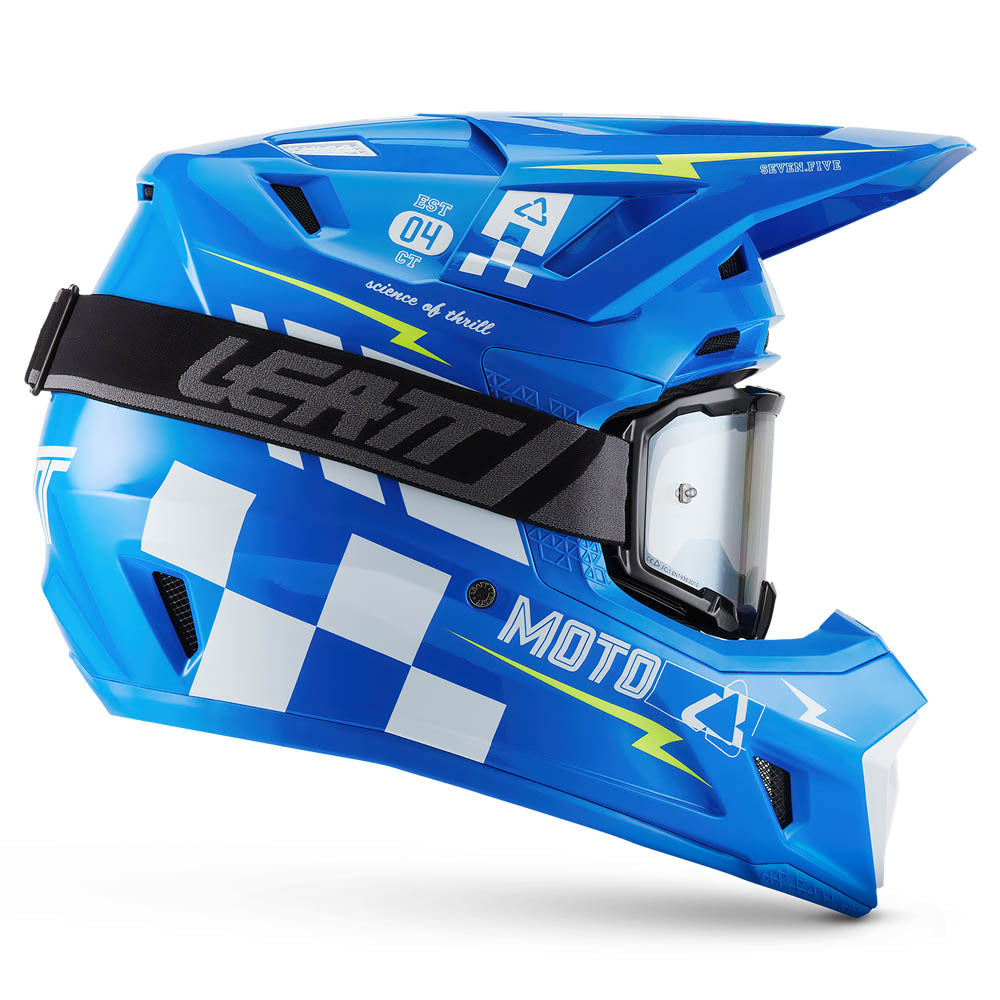 Leatt Moto 7.5 V27 MX Helmet Blue