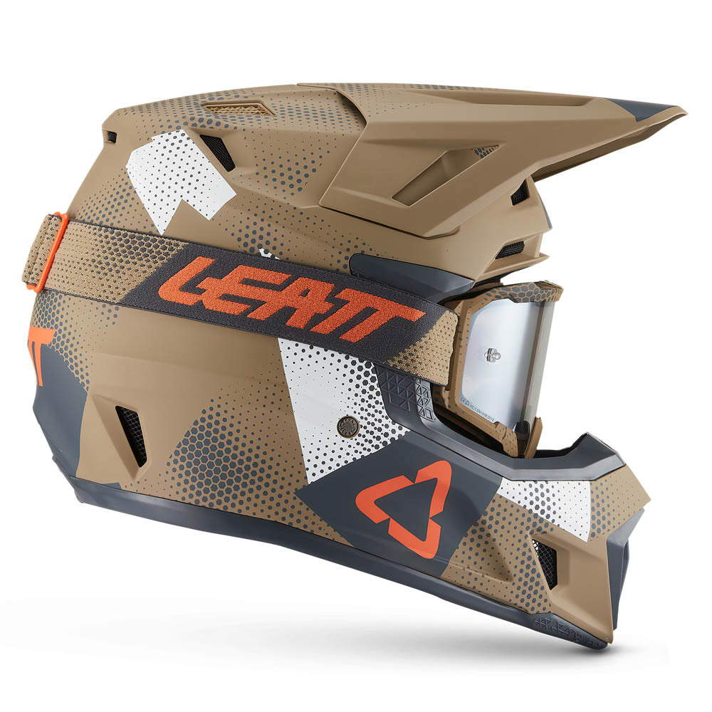 Leatt Moto 7.5 V27 MX Helmet Camo Khaki Brown