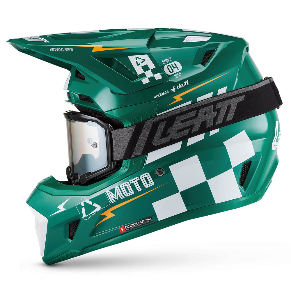 Leatt Moto 7.5 V27 MX Helmet Jade Green