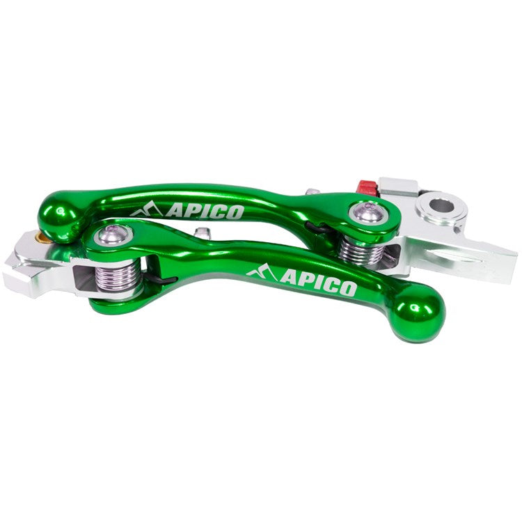 Apico Flexi Levers KAWASAKI KX450F 2024, KX450XC 2024 Green