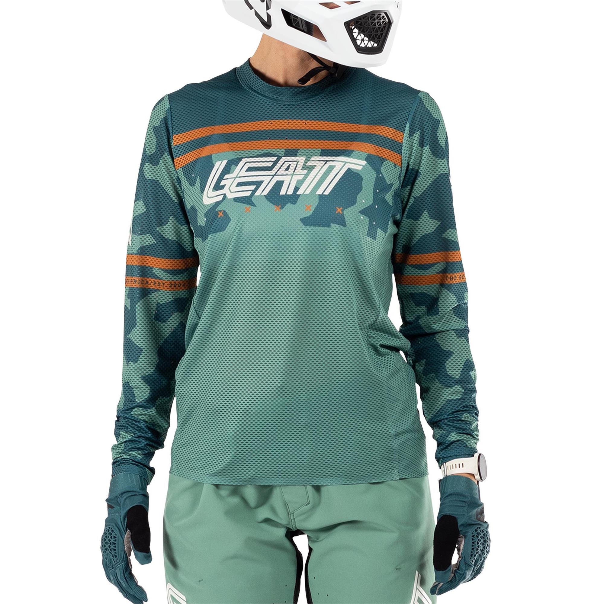 Leatt Women's Gravity 4.0 MTB Jersey Lagoon