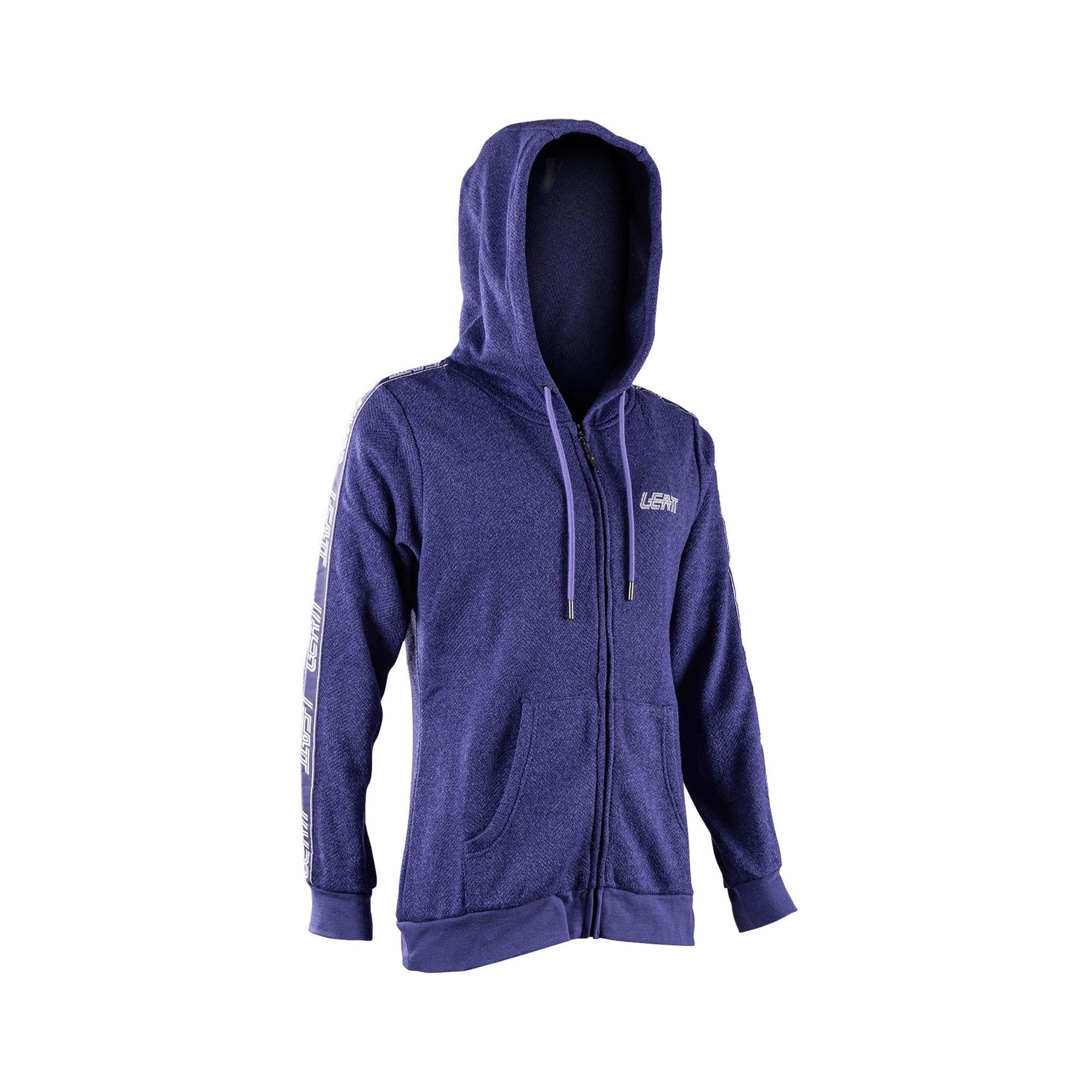 Leatt Womens Zip Up Tech Hoodie Cosmic Blue