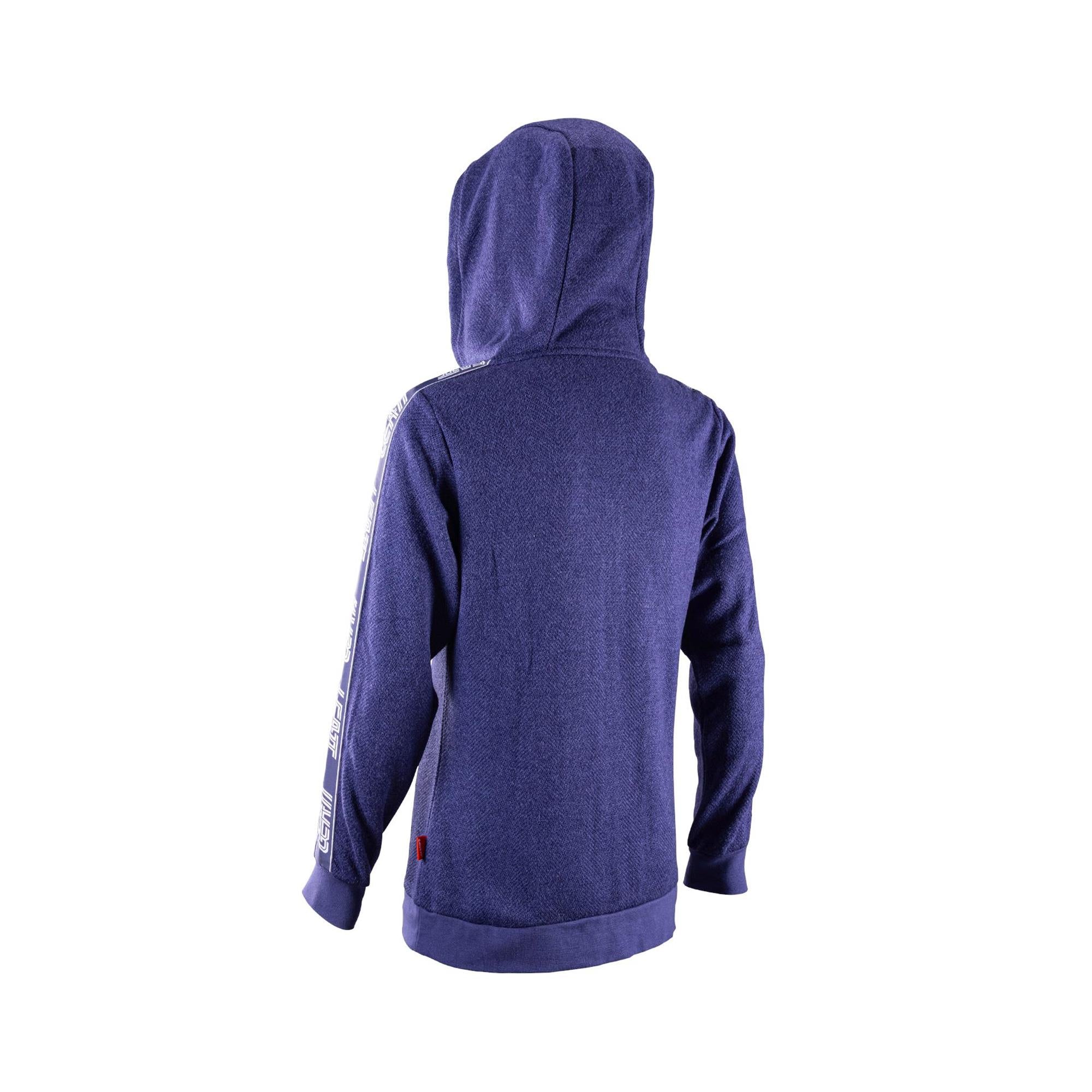 Leatt Womens Zip Up Tech Hoodie Cosmic Blue