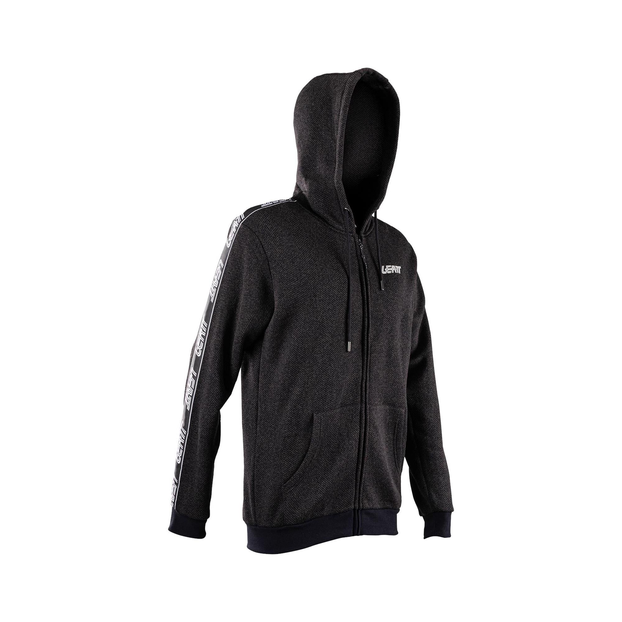 Leatt Zip Up Tech Hoodie Black