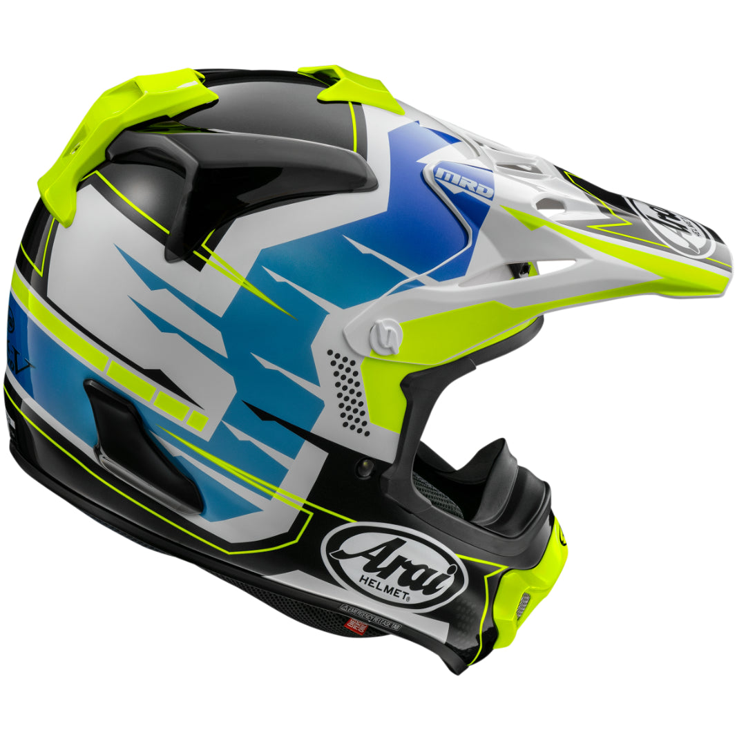Arai MX-V Evo Stingray MX Helmet Yellow