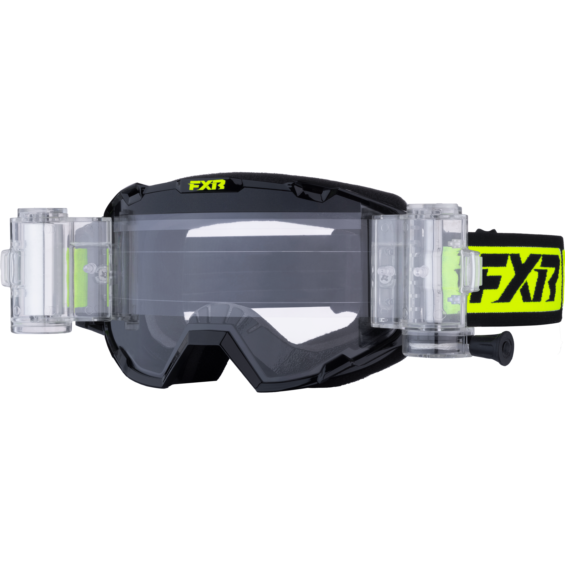 FXR Maverick Prime Roll-Off Goggle 25 Black/HiVis