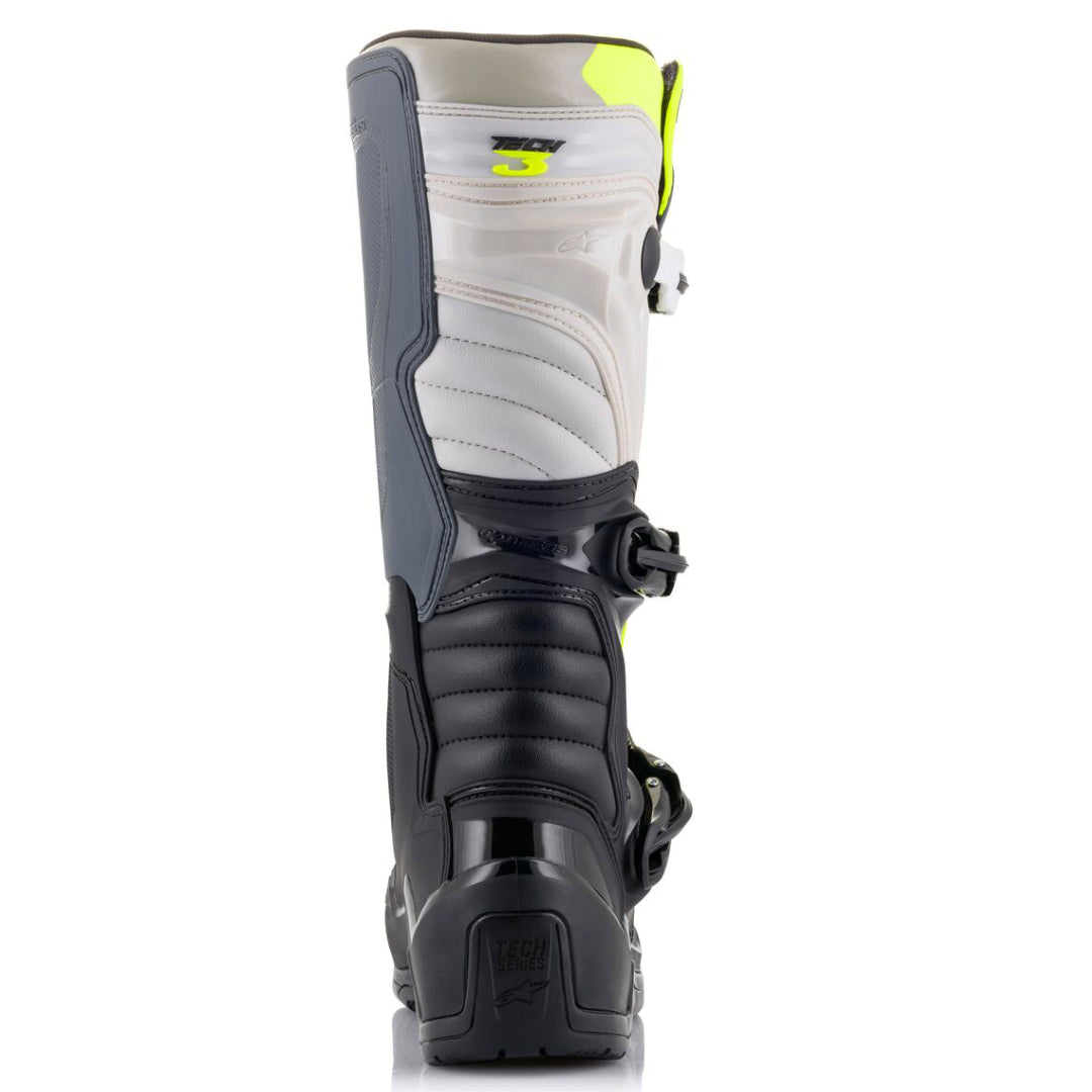 Alpinestars Tech 3 Motocross Boots Black/Cool Grey/Yellow Flo