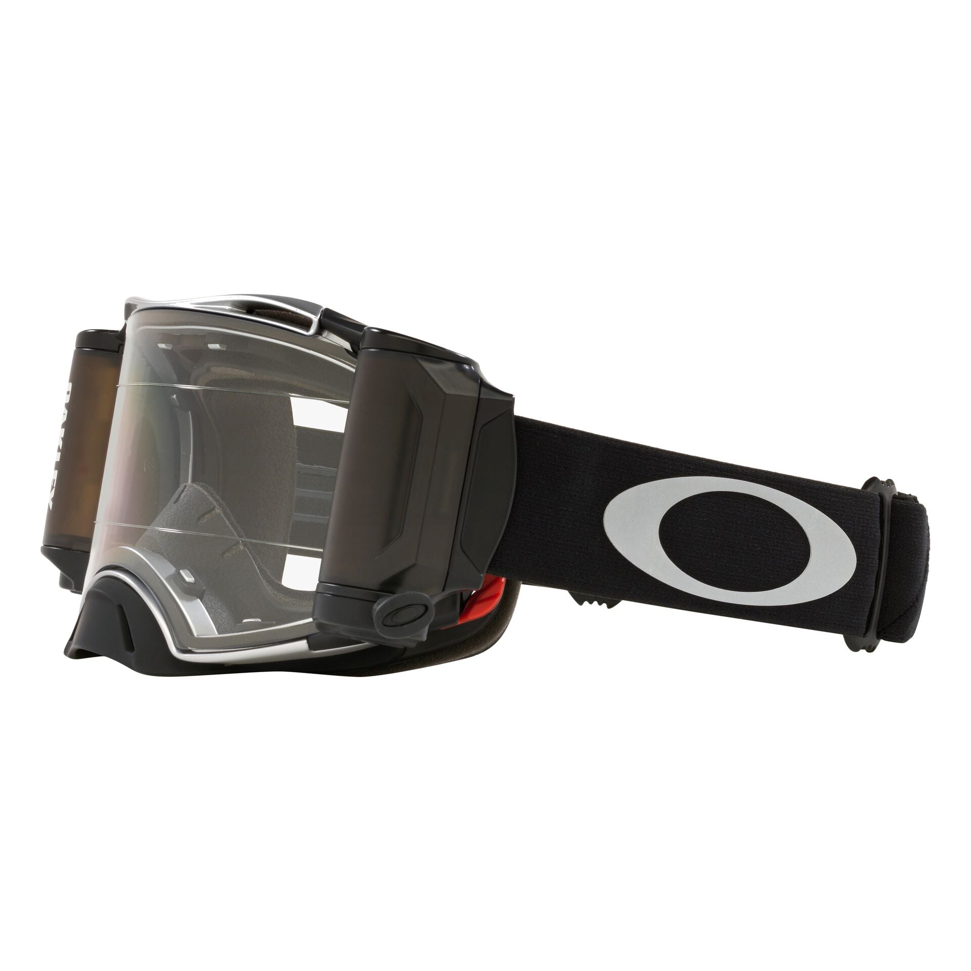 Oakley Airbrake MX Roll Off Goggle Tuff Blocks Black/Gunmetal - Clear Lens