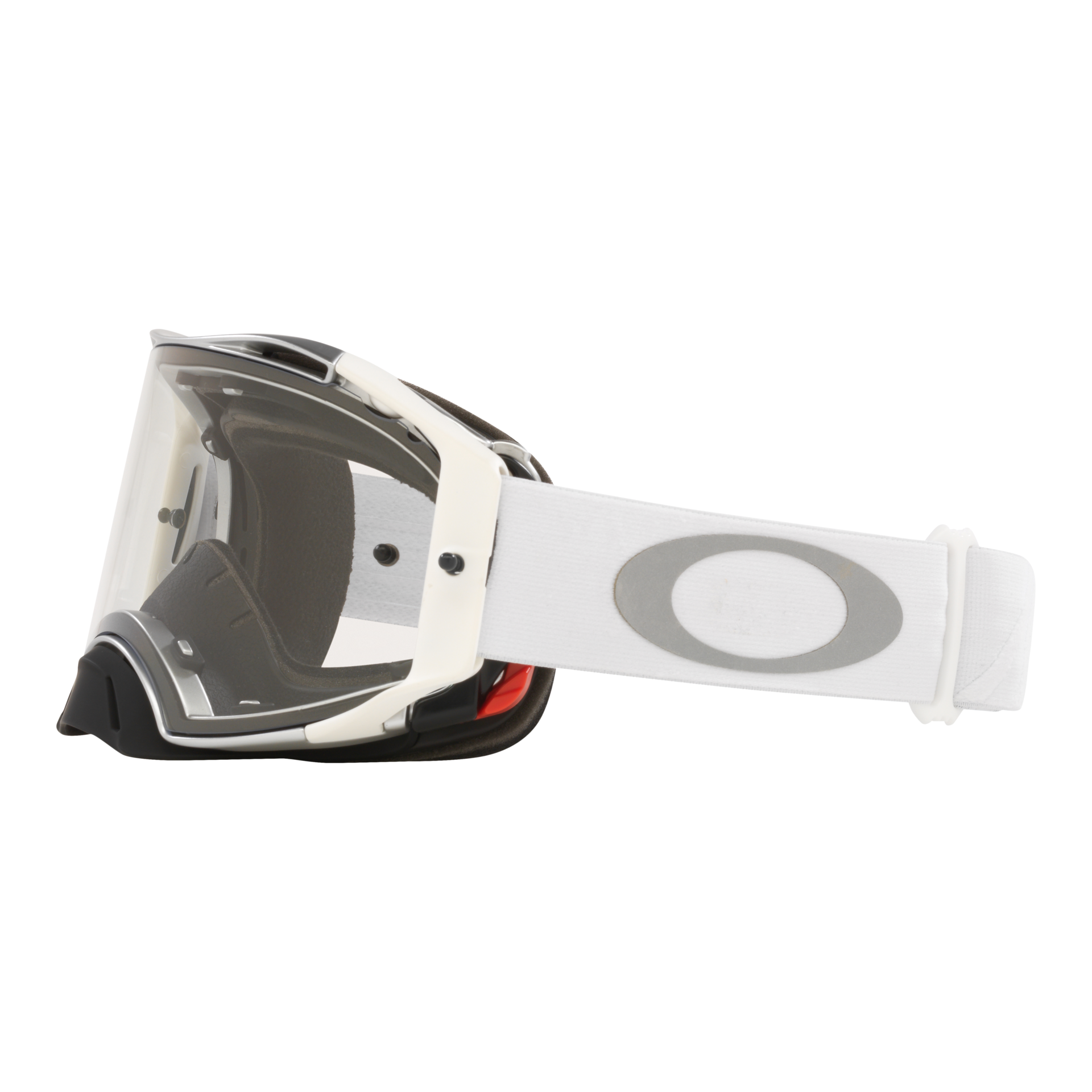 Oakley Airbrake MX Goggle Tuff Blocks White - Clear Lens