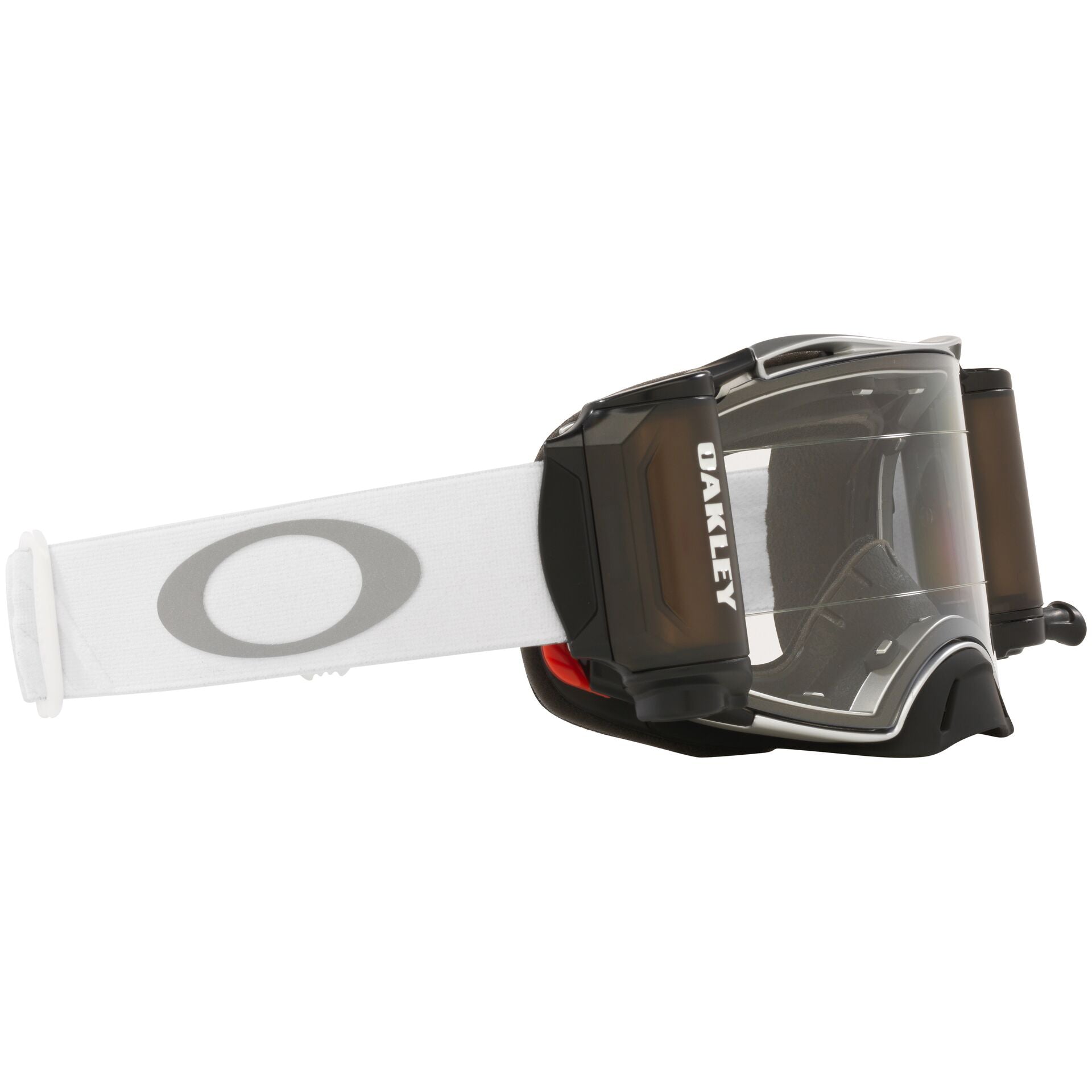 Oakley Airbrake MX Roll Off Goggle Tuff Blocks White - Clear Lens
