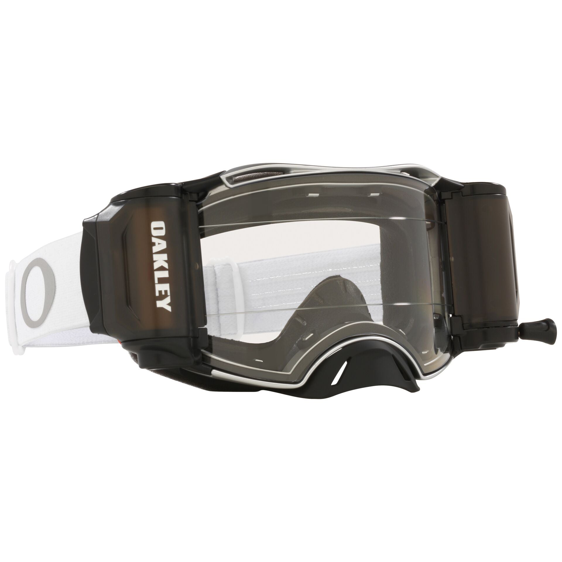 Oakley Airbrake MX Roll Off Goggle Tuff Blocks White - Clear Lens
