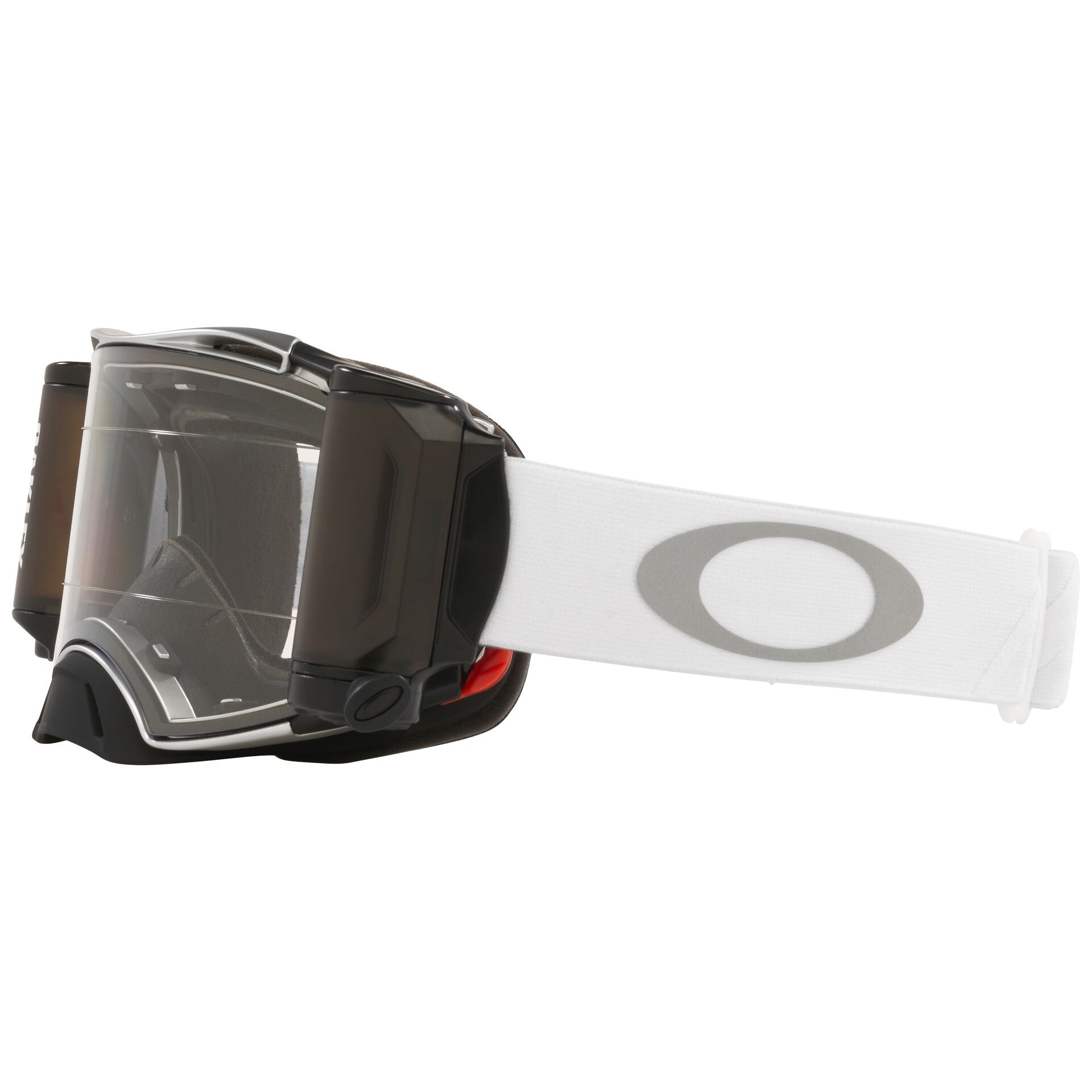 Oakley Airbrake MX Roll Off Goggle Tuff Blocks White - Clear Lens