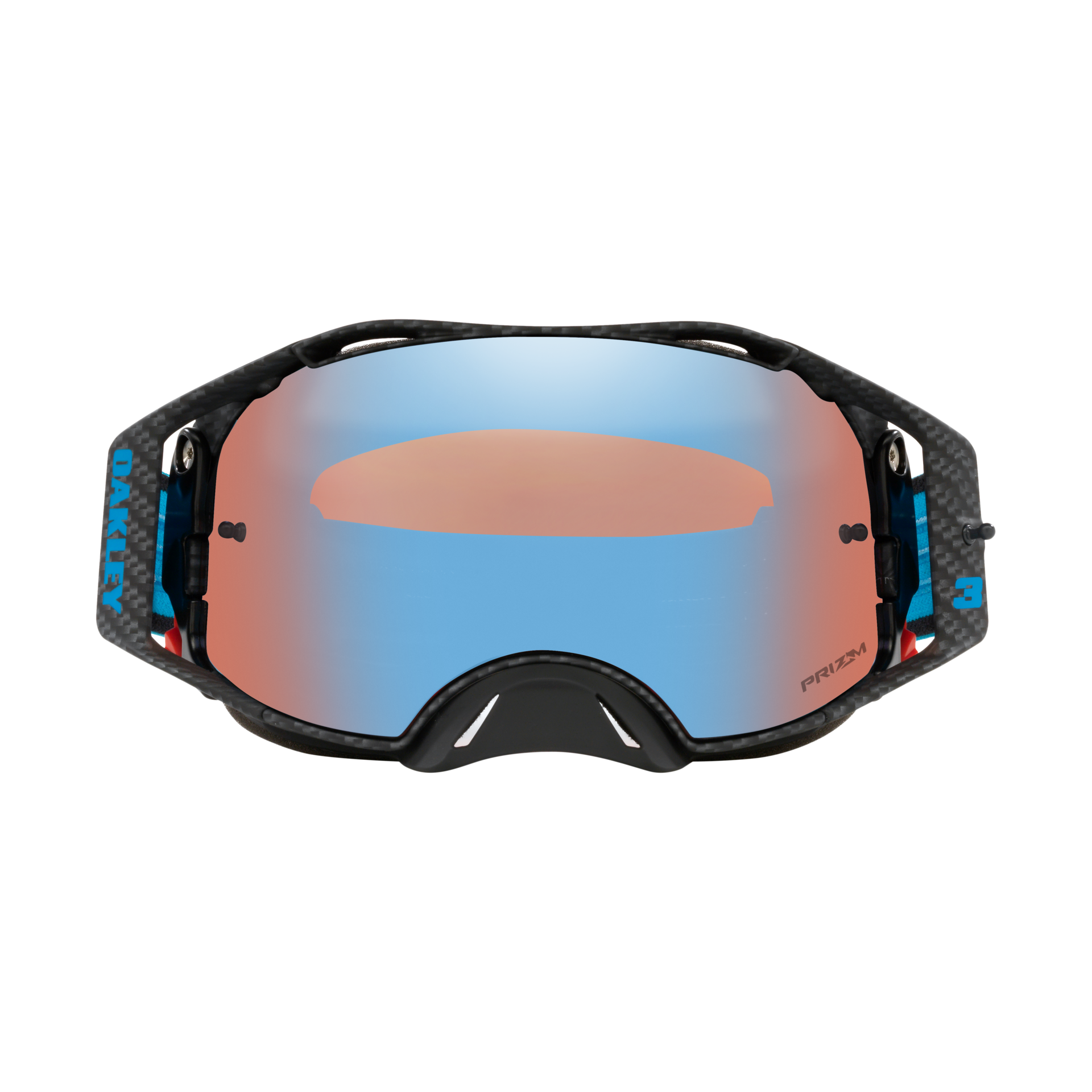 Oakley Airbrake MX Goggle Eli Tomac Carbon/Blue/Black - Prizm Sapphire Lens