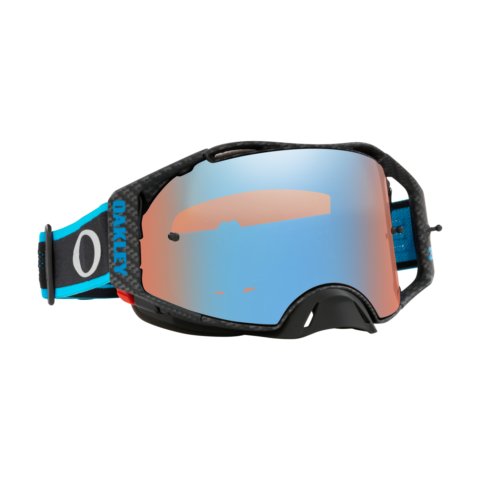 Oakley Airbrake MX Goggle Eli Tomac Carbon/Blue/Black - Prizm Sapphire Lens