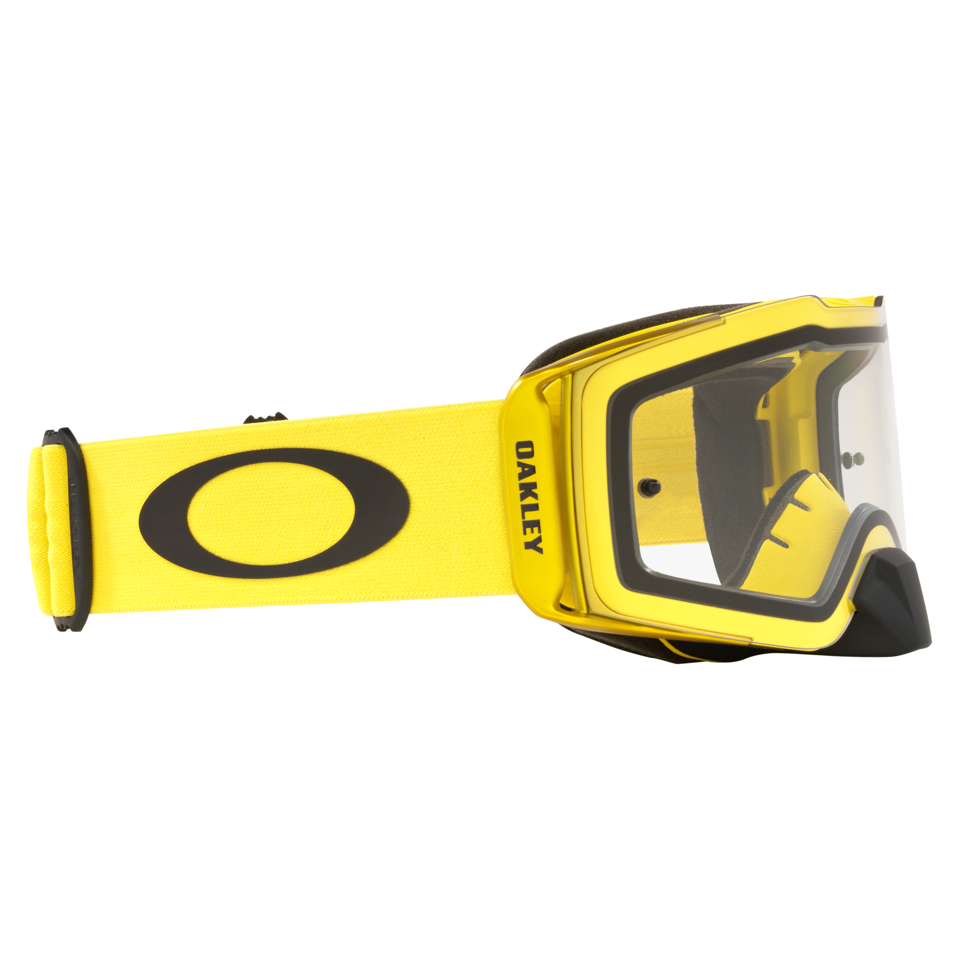 Oakley Front Line MX Goggle Moto Yellow - Clear Lens
