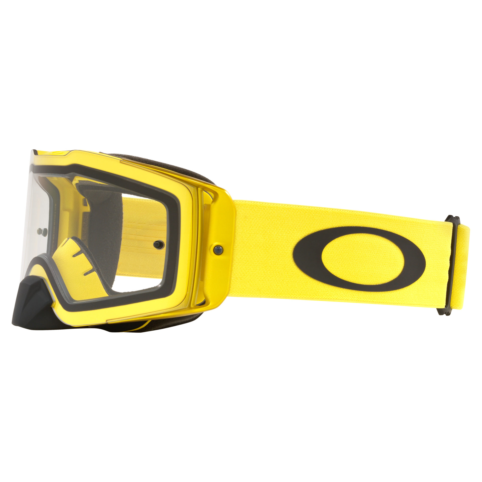 Oakley Front Line MX Goggle Moto Yellow - Clear Lens