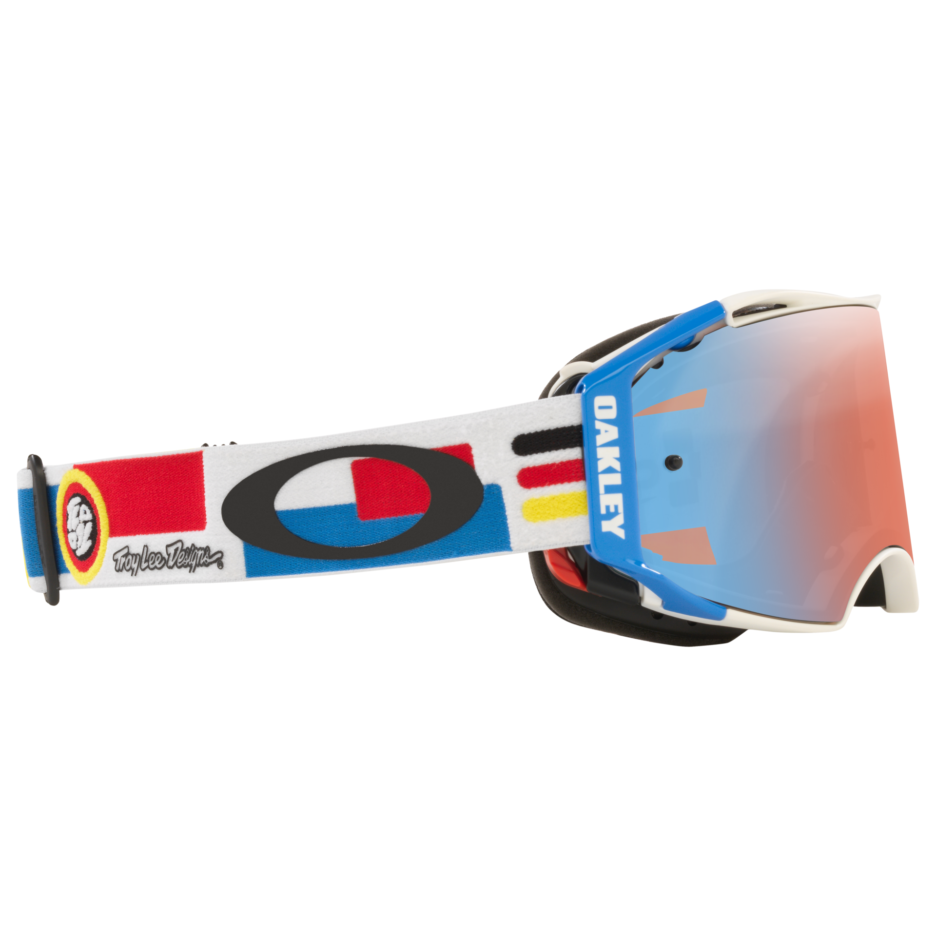 Oakley Airbrake MTB Goggle TLD Drop In White - Sapphire Irid Prizm