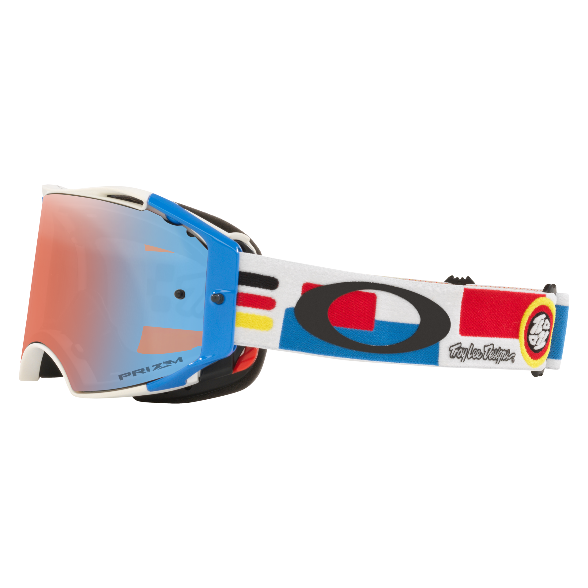 Oakley Airbrake MTB Goggle TLD Drop In White - Sapphire Irid Prizm