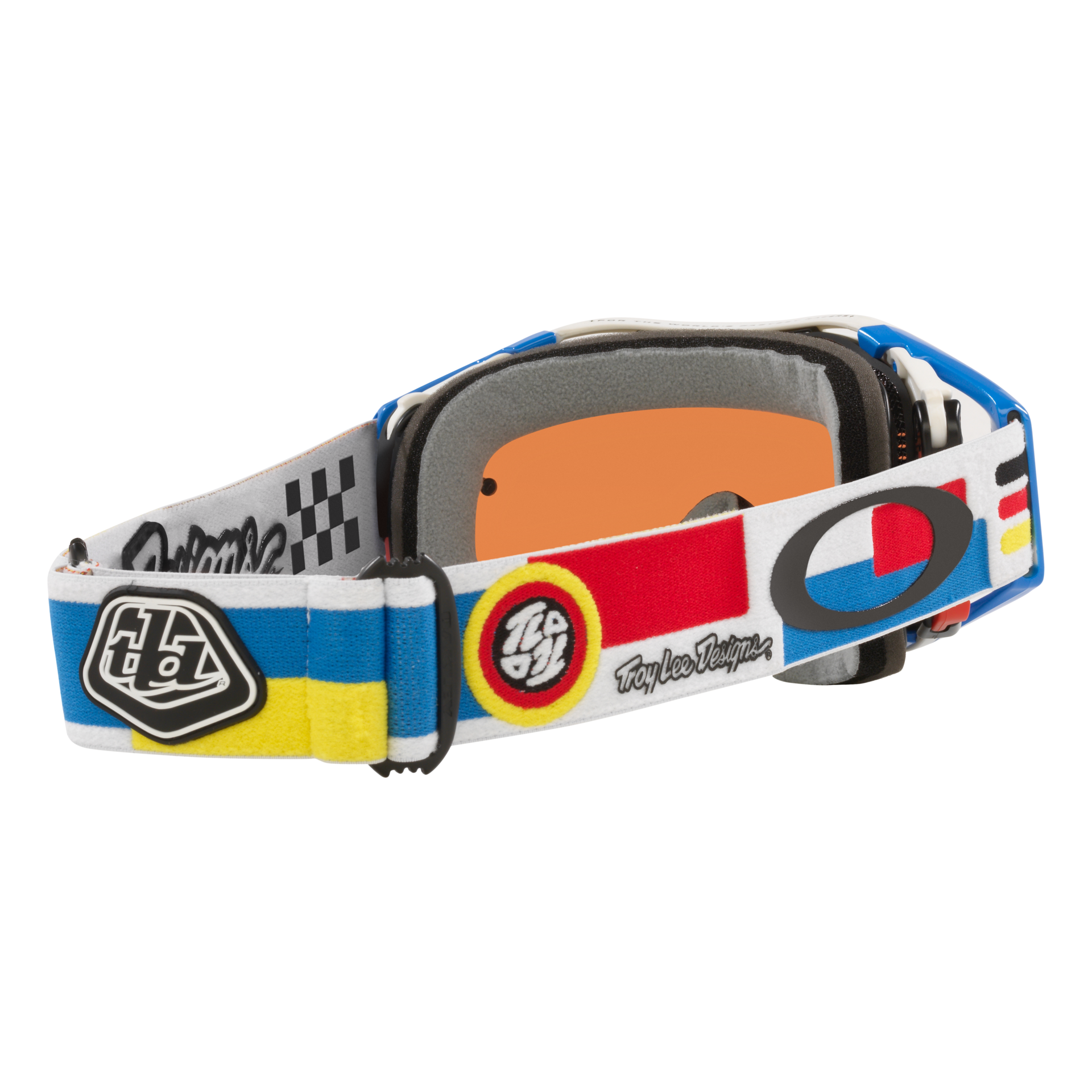 Oakley Airbrake MTB Goggle TLD Drop In White - Sapphire Irid Prizm