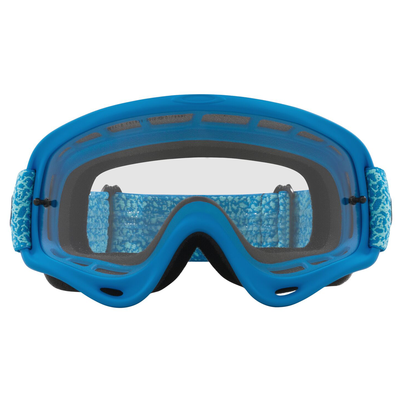 Oakley O Frame MX Goggle Sexton Blue Crackle - Clear Lens