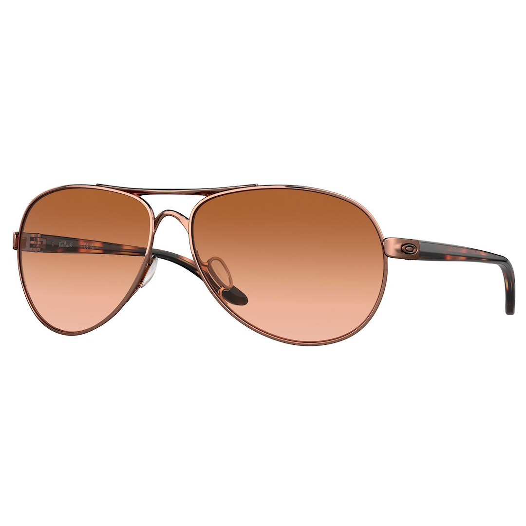 Oakley Feedback Sunglasses Women (Rose Gold) Prizm Brown Gradient