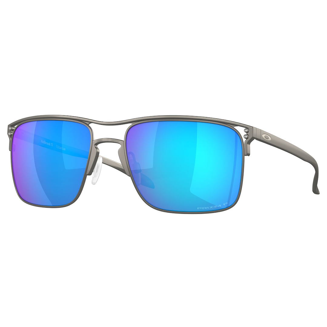 Oakley Holbrook Ti Sunglasses Adult (Matt Gunmetal) Prizm Sapphire Polarized Lens