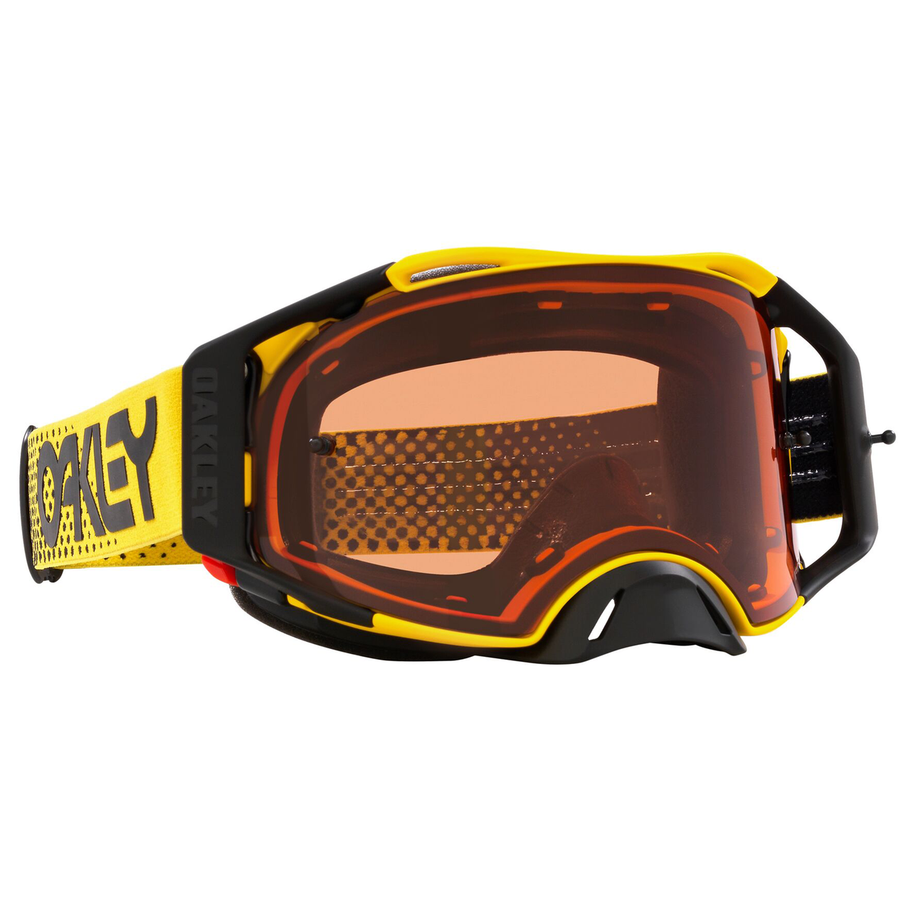 Oakley Airbrake MX Goggle Moto Yellow - Prizm Bronze Lens