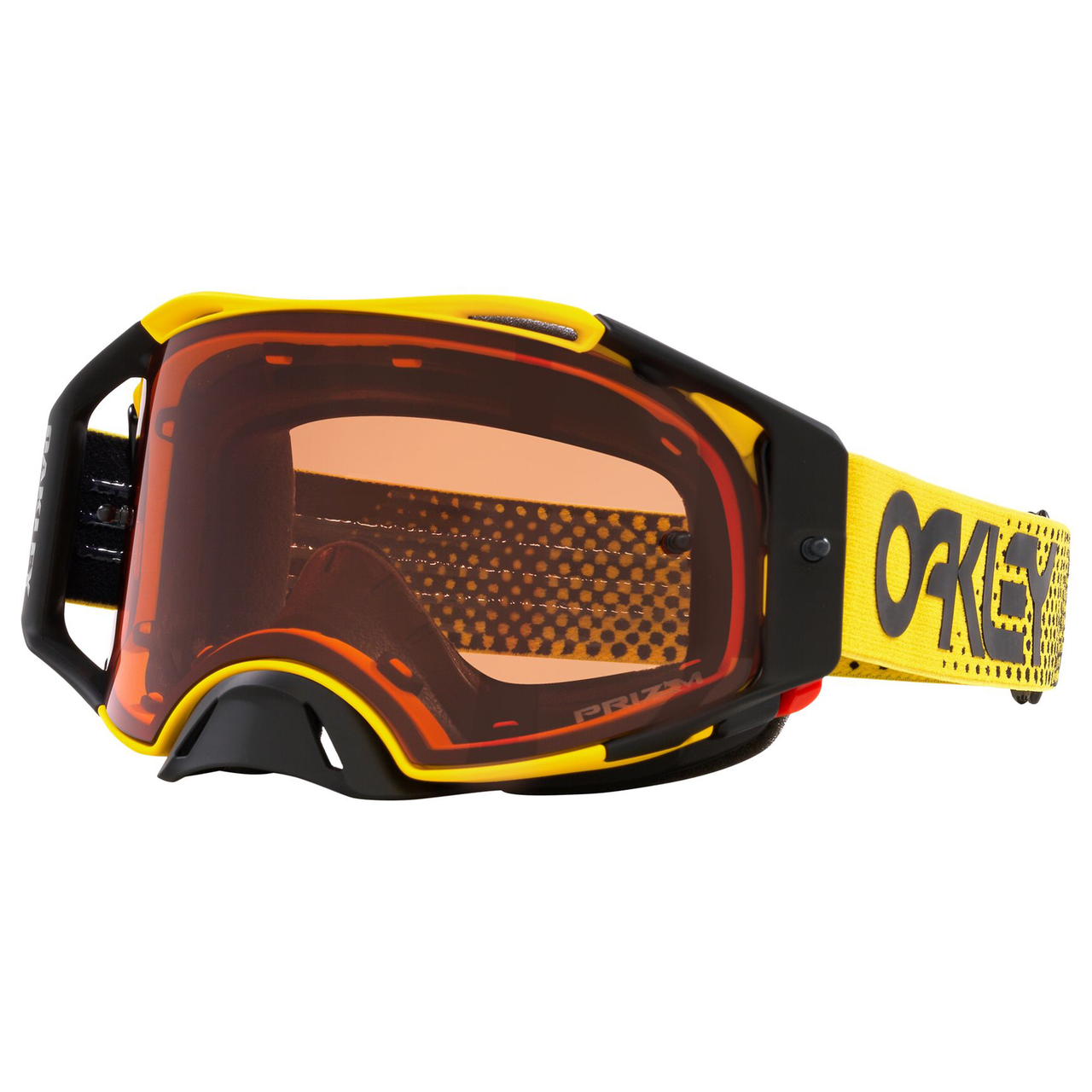 Oakley Airbrake MX Goggle Moto Yellow - Prizm Bronze Lens