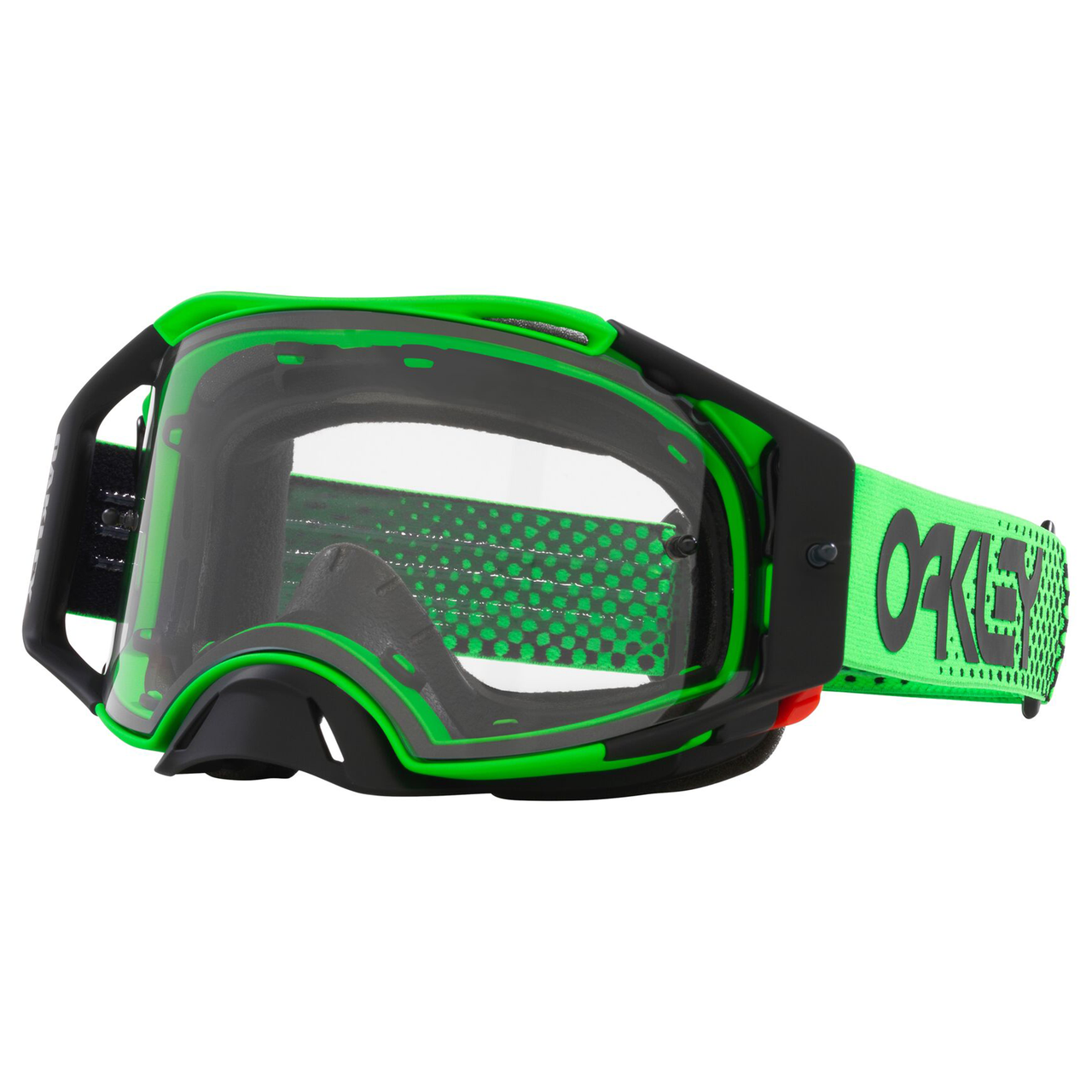 Oakley Airbrake MX Goggle Moto Green - Clear Lens