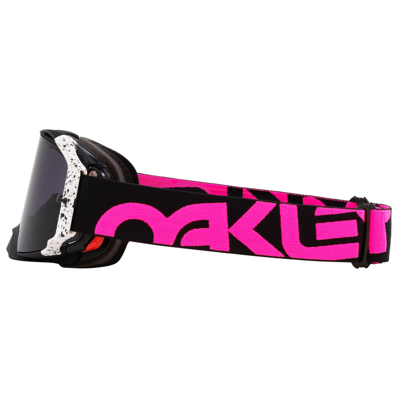 Oakley Airbrake MX Goggle Black Splatter - Dark Grey Lens