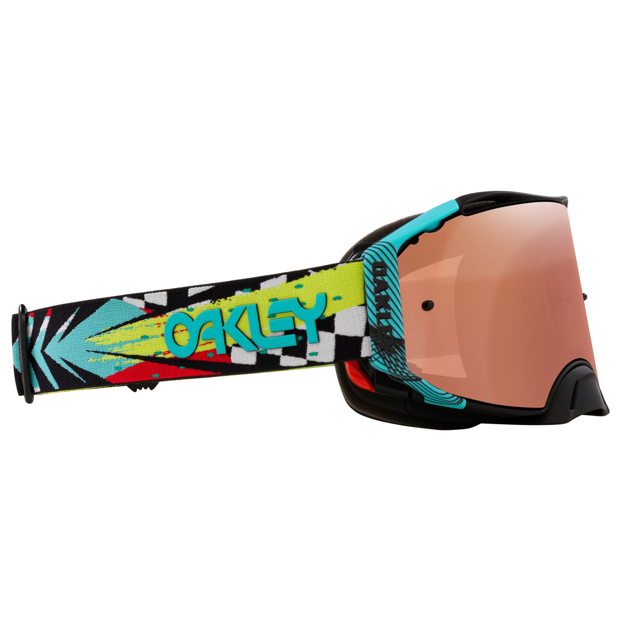 Oakley Airbrake MX Jeffrey Herlings Signature Goggle Black/Teal/Yellow - Prizm Black Lens