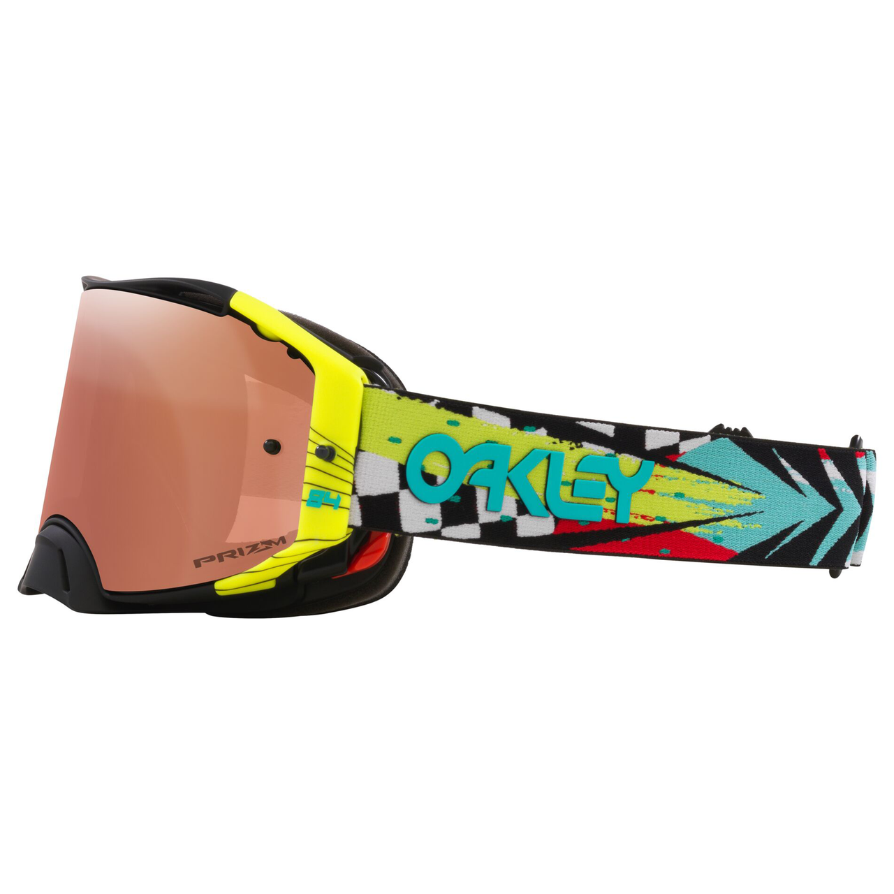 Oakley Airbrake MX Jeffrey Herlings Signature Goggle Black/Teal/Yellow - Prizm Black Lens