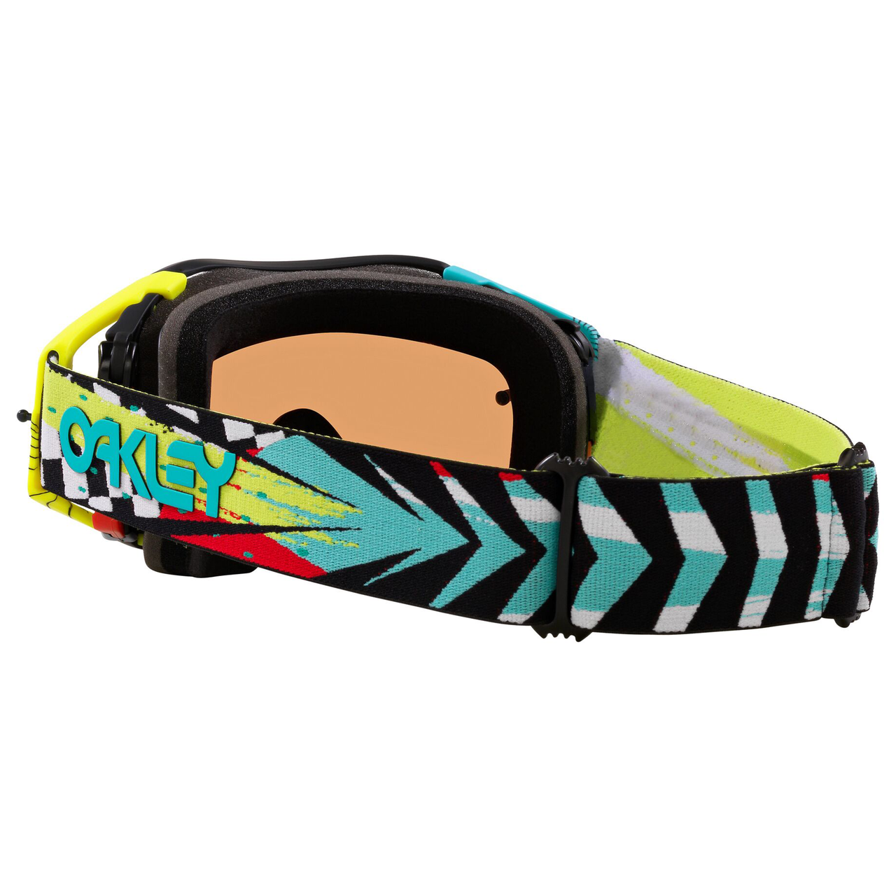 Oakley Airbrake MX Jeffrey Herlings Signature Goggle Black/Teal/Yellow - Prizm Black Lens